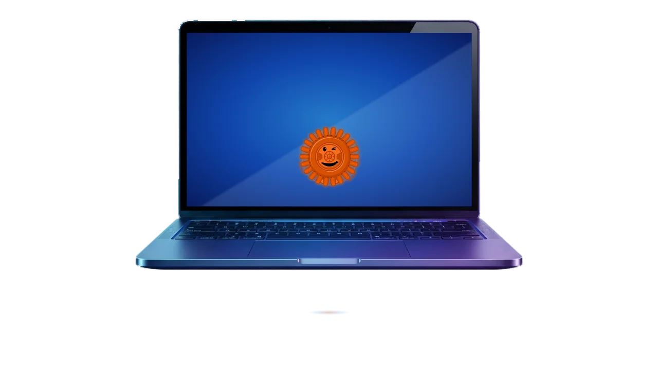 MT, the AI coworker inside LFS AOS MT, the AI coworker inside LFS AOS trucking software, rolling out of a laptop screen
